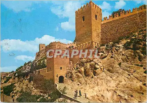 Cartes postales moderne Almeria le alcazaba entree et mourailles