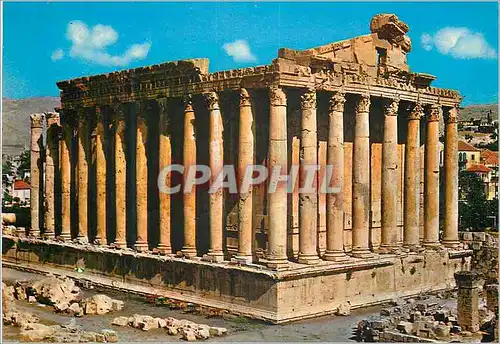 Moderne Karte Lebanon Baalbeck the temple of bacchus