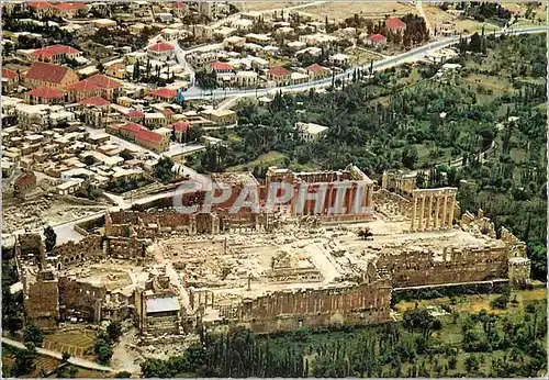 Moderne Karte Lebanon vue general de Baalbeck et les ruines