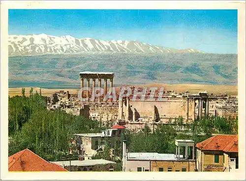 Moderne Karte Lebanon Baalbeck vue generale