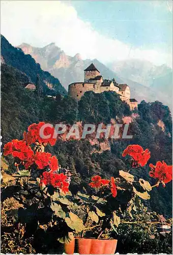 Moderne Karte Schloss vaduz(principality of liechtenstein)