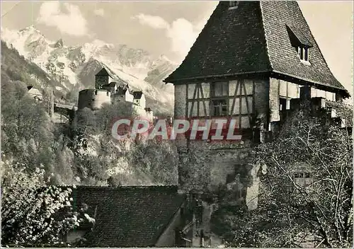 Cartes postales moderne Schloss vaduz furstentum liechtenstein mlit rappenstein und falknis