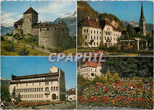 Moderne Karte Vaduz furstentum liechtenstein