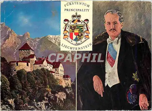 Cartes postales moderne Furstentum principality liechtenstein schloss vaduz S D furt franz joseph II