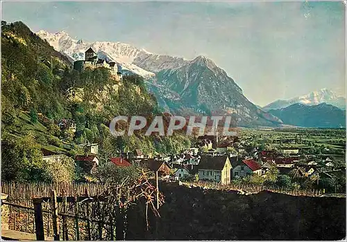 Cartes postales moderne furstentum liechtenstein vue generale vaduz