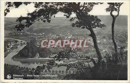 Moderne Karte Echtemach petite suisse luxembourgeoise panorama