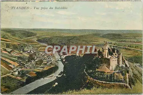 Moderne Karte  Vianden vue prise du belvedère