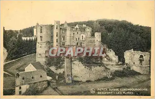 Ansichtskarte AK Petite suisse Luxembourgeoise beaufort les ruines