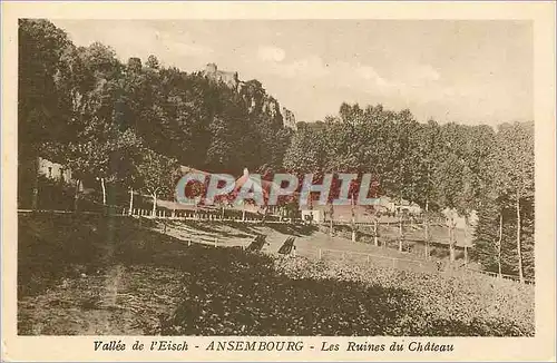 Cartes postales Vallee de l'eisch ansembourg les ruines du chateau