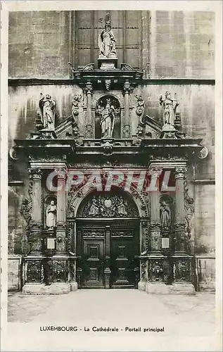 Cartes postales Luxembourg la cathedrale portail principal