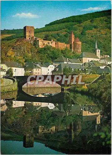 Cartes postales moderne Esch-Sur-Sure Composition pittoresque au bord de la Sure