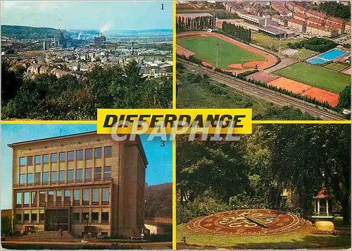 Cartes postales moderne Luxembourg Vue generale Centre sportif Hotel de ville Horloge fleurie