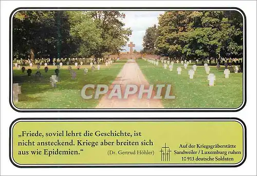 Cartes postales moderne Luxembourg Auf der Kriegsgraberstatte Militaria