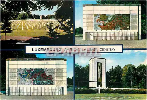 Moderne Karte Luxembourg American Military Cemetery Militaria