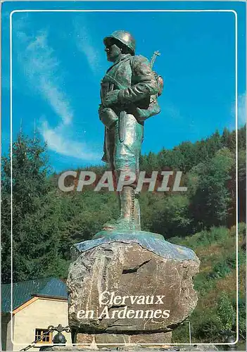 Cartes postales moderne Luxembourg Grand-Duche de Luxembourg Militaria  Clervaux Soldat Monument GI