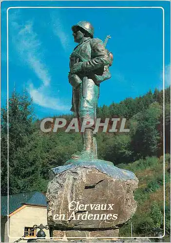 Moderne Karte Luxembourg Grand-Duche de Luxembourg Militaria  Clervaux Soldat Monument GI