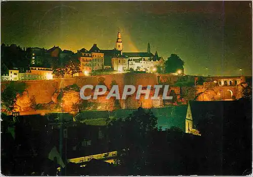 Cartes postales moderne Luxembourg Les illumination de la Corniche