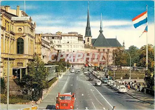 Cartes postales moderne Luxembourg Boulevard Roosevelt  Place de la Constitution et Cathedrale