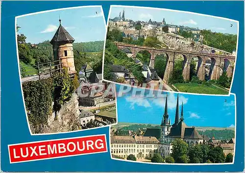 Moderne Karte Luxembourg Tourelle espagnole