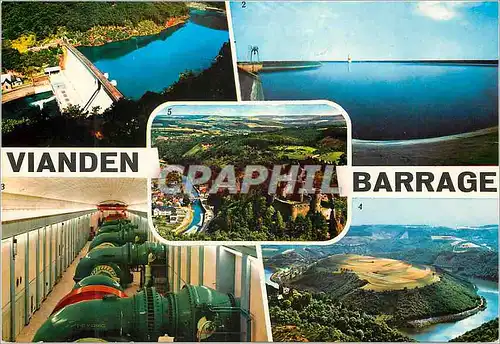 Cartes postales moderne Vianden Barrage