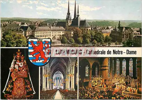 Moderne Karte Luxembourg Cathedrale de Notre-Dame