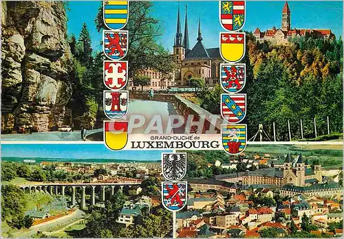 Moderne Karte Luxembourg Grand Duche