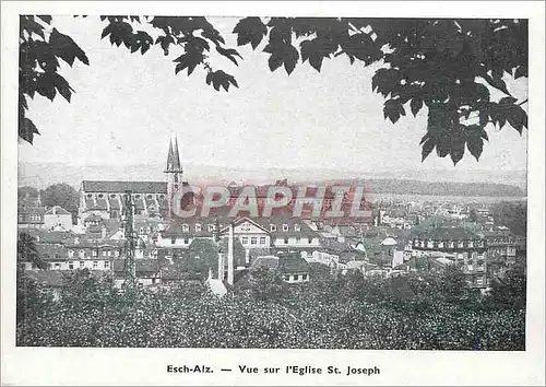 Ansichtskarte AK Esch-Alz Vue sur l'Eglise St Joseph