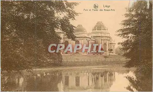 Cartes postales Liege Parc et Palais des Beaux-Arts