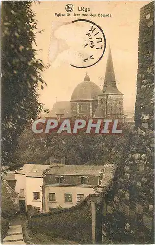Cartes postales Liege Eglise St Jean vue des Begards