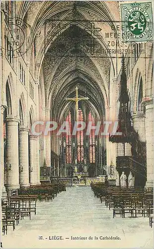 Cartes postales Liege Interieur de la Cathedrale