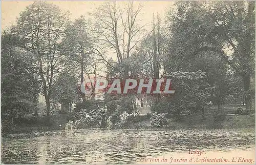 Cartes postales Liege Un coin du Jardin d'Acclimatation