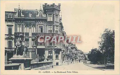 Cartes postales Liege Le Boulevard Frere Orban