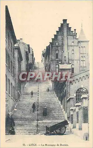Cartes postales Liege La Montagne de Bueren