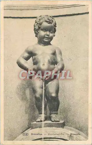 Cartes postales Bruxelles Manneken Pis