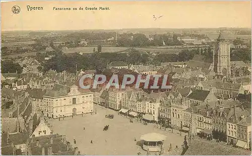 Cartes postales Ypres Panorama en Groole Markt