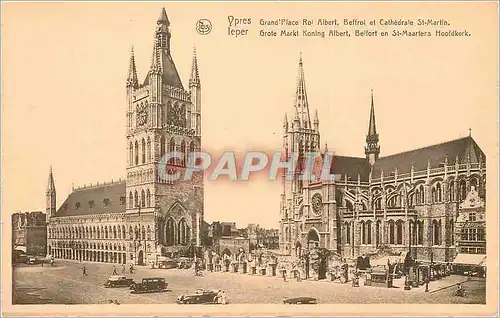 Cartes postales Ypres Grand Place Roi Albert