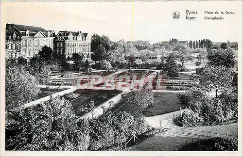 Cartes postales Ypres Place de la Gare