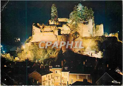 Cartes postales moderne La Roche-en-Ardenne Le Chateau Vue de nuit