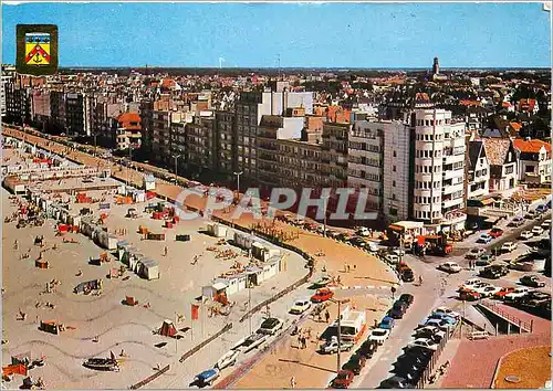 Cartes postales Knokke albertstrant plage et digue de mer
