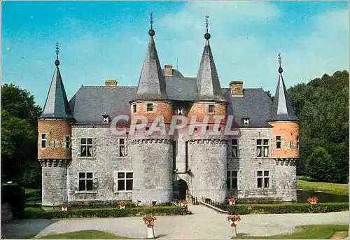 Cartes postales Spontin chateau feodal facade principale XIV et XVIes