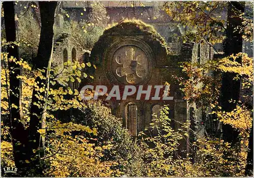 Cartes postales moderne Abbaye N D d'orval rosace du XIIe s