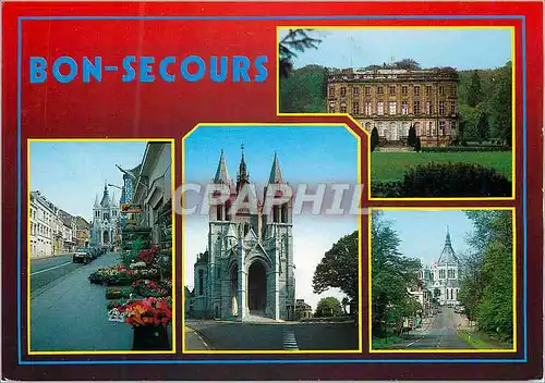 Cartes postales moderne Bon secours basilique N D avenue de la basilique versant francais chateau de l'hermitage
