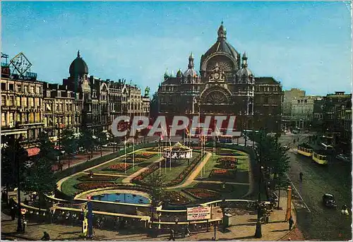 Cartes postales moderne Anvers gare centrale
