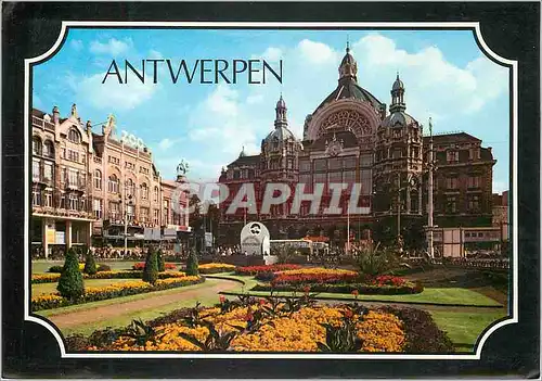 Cartes postales moderne Antwerpen gare centrale