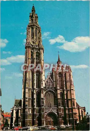 Moderne Karte Antwerpen cathedrale