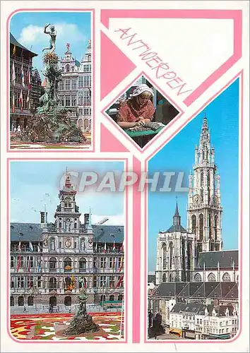 Moderne Karte Antwerpen un bonjour