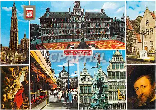 Moderne Karte Antwerpen bonjour