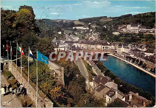 Cartes postales moderne Bouillon pont de liege vu du chateau fort