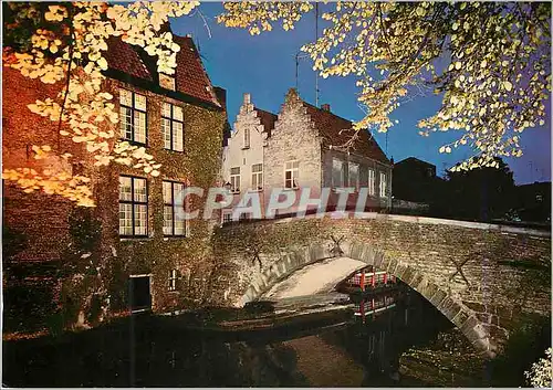 Moderne Karte Brugge le pont du cheval