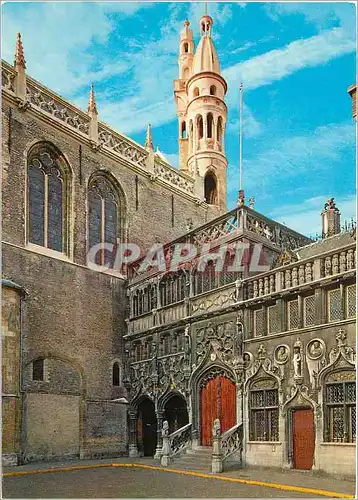 Moderne Karte Brugge chapelle du saint sang
